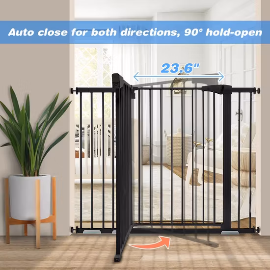 Extra Wide Fence Barrier Protection Child Gates
